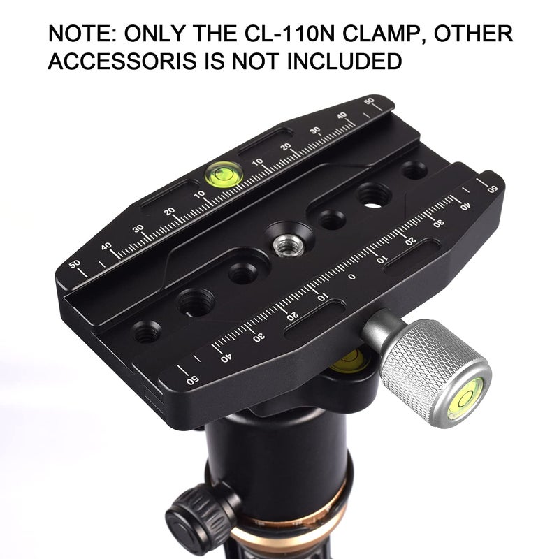 fotoconic CL-110N Quick Release Clamp Compatible with Arca Swiss QR Plate, Arca Clamp Relacement for Tripod Monopod - Image 5